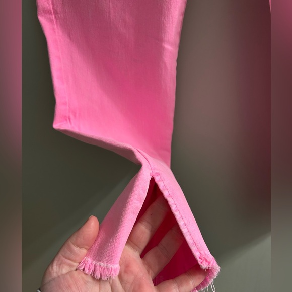 Lilly Pulitzer pink ankle slit jeans skinny pants - Picture 5 of 8